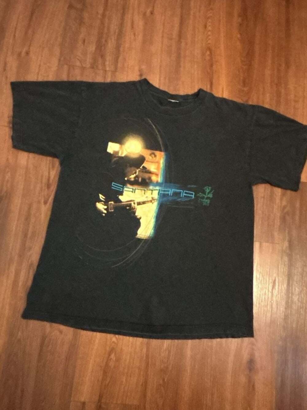 Vintage 2002 Santana All Is One Concert Tour Rock Band T-Shirt-cut white tag -(W